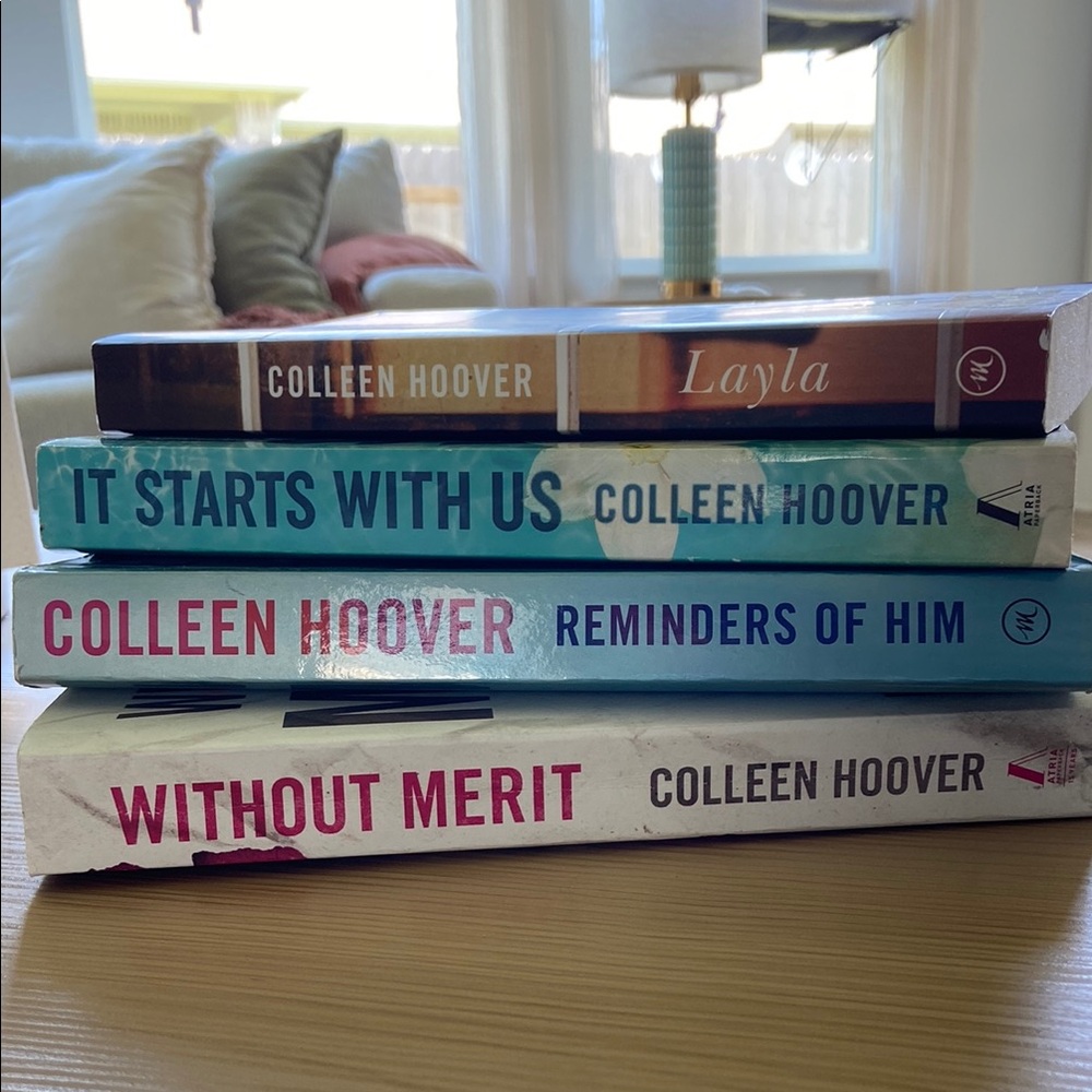 Colleen Hoover Book Stack